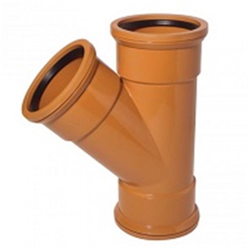 110mm Underground 45 Deg Double Socket Junction